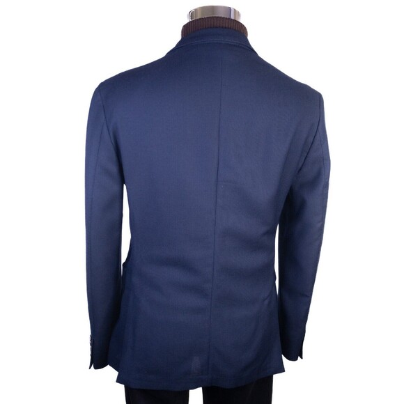 Zara Blazer Mens Sz 40 Solid Blue 3-Button Sport Coat Jacket Blazer WOOL - Picture 8 of 15